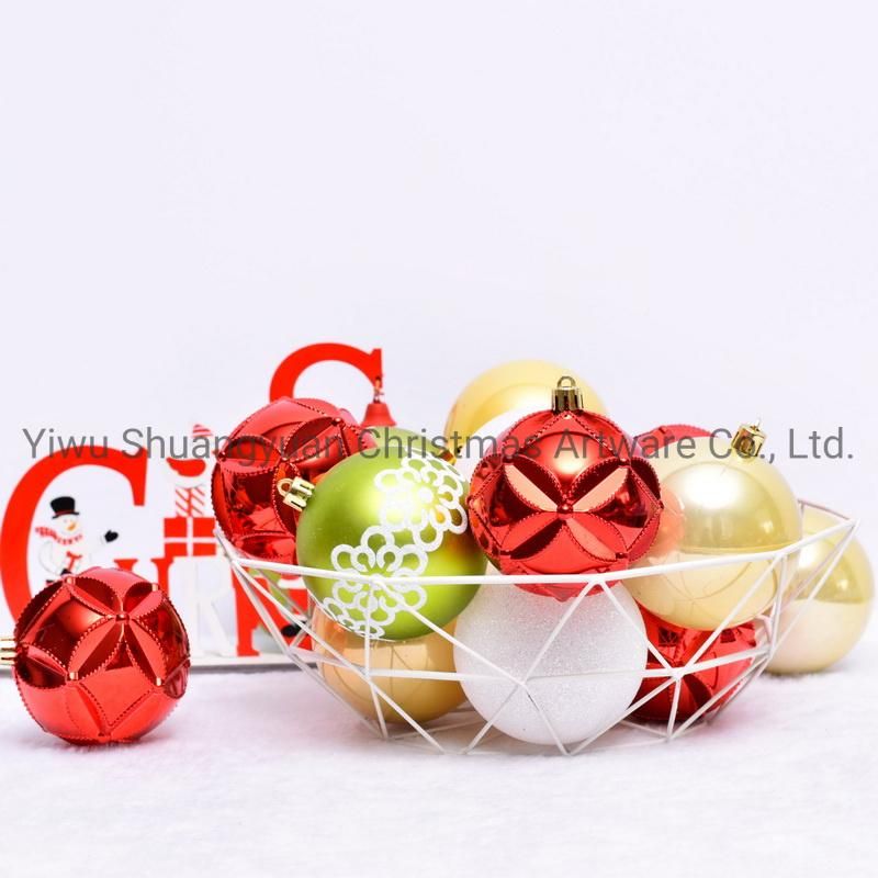 New Design Christmas Ball for Holiday Wedding Party Decoration Supplies Hook Ornament Craft Gifts