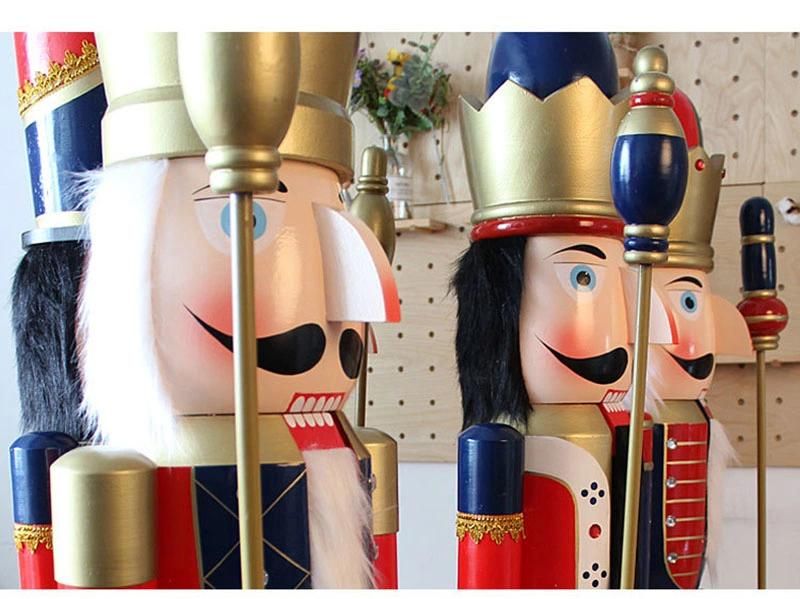 Wholesale Christmas Decoration Ornament 180cm Wooden Life Size Large Nutcrackers