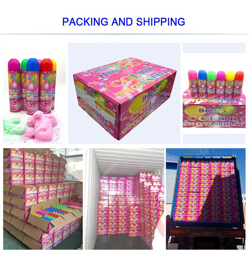 Boss Color Snow Spray Colorful Snow Spray Party Foam