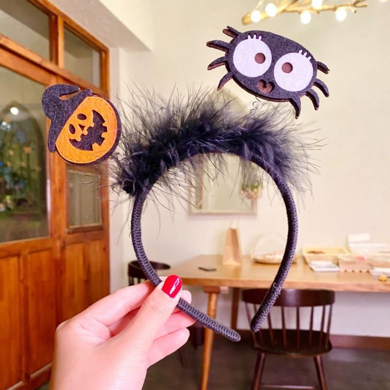 Halloween Party Accessories Pumpkin Spider Witch Mini Hat Headband Children′ S Hairdressing Hair Band