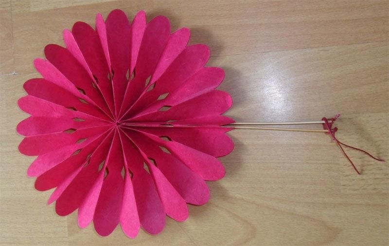 Paper Fan Decoration Paper Wheel Fan