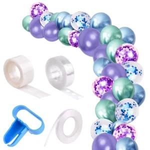 54PCS Mermaid Party Metal Balloon Garland Arch Kit