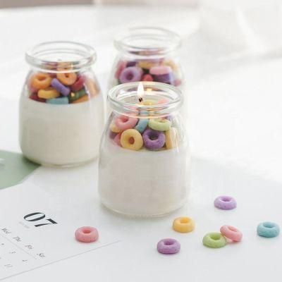 Hot Selling Cereal Bowl Candle Private Label Handmade Cereal Candle with Spoon Natural Soy Wax Cereal Candle New Design