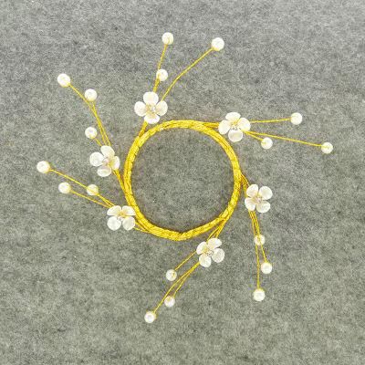 Stabilized Artificial Plastic Pearl Acrylic Wreath