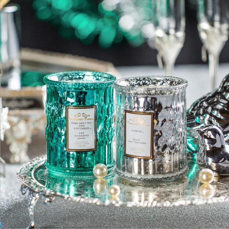 Fancy Mercury Glass Votive Tealight Candle Holders for Wedding