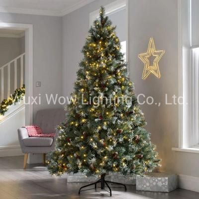 Scandinavian Spruce Pine Cone and Berry Christmas Tree 7 FT 2.1 M