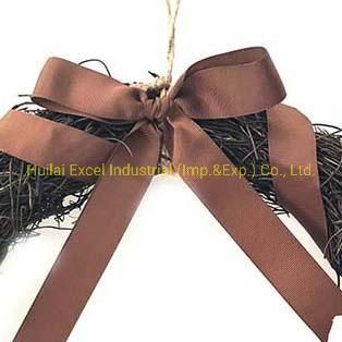 Artificial Wreath Rattan Red Berry Christmas Garland Circle Wreath Decoration