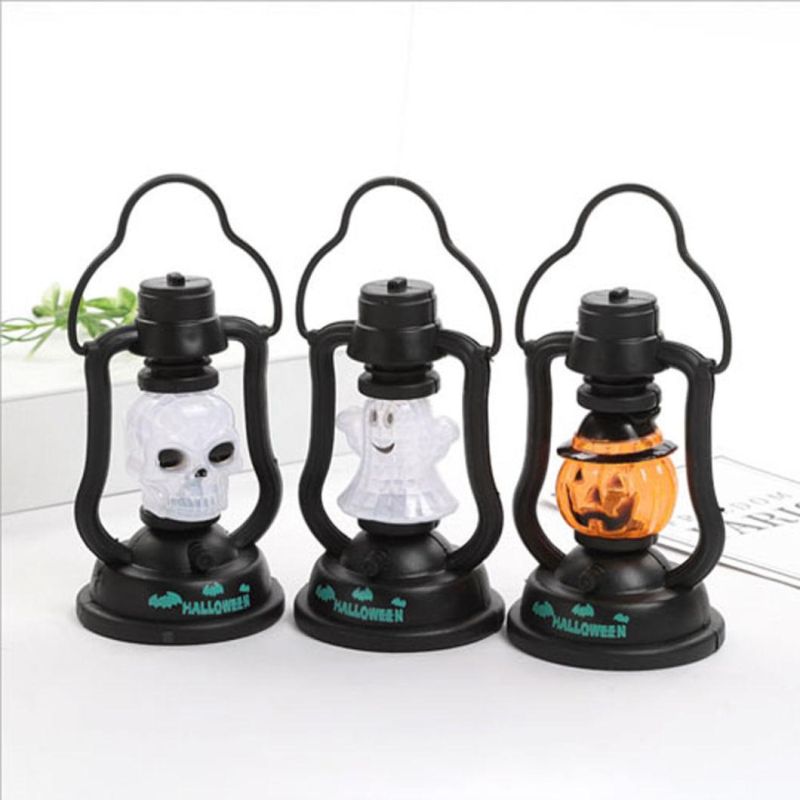 LED Skull Lantern Halloween Skull Hanging Lantern Halloween Decor Props