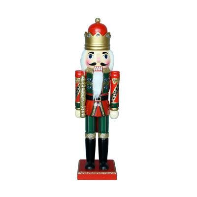 Christmas Ornaments Decorative Red Green Nutcracker Toy Soldier Wooden Handpainted Christmas Traditional Nutcracker