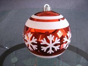 15cm Plastic 100% Seamless Effect Christmas Ball &amp; Supermarket &amp; Hotel Christmas Decorative Ball