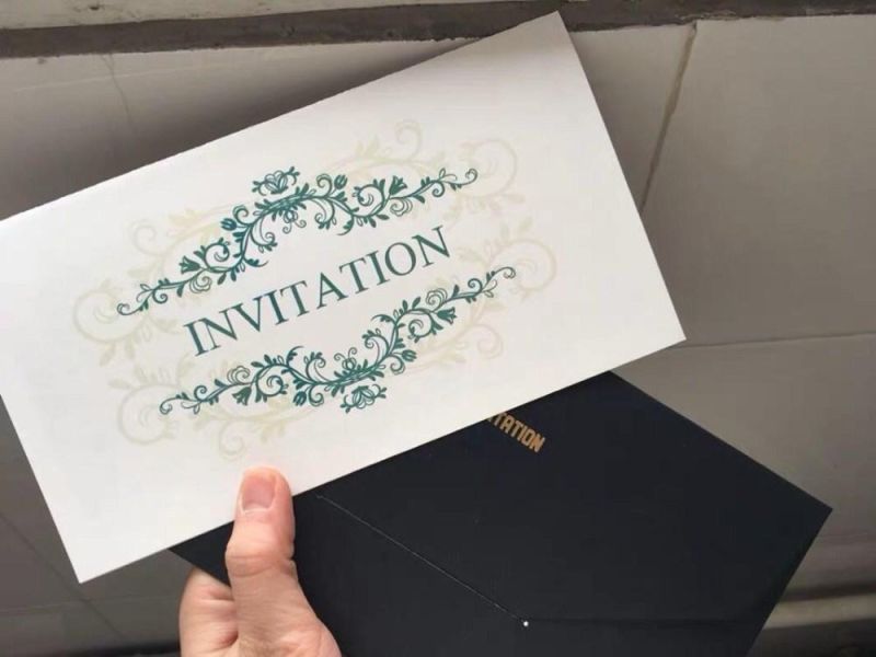 Hard Cover 3D Laser Cut Paper Greeting Cards Custom New Design Invitation Wedding Card