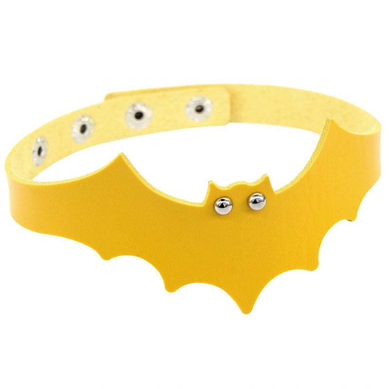 PU Halloween Bat Collar Necklace Choker