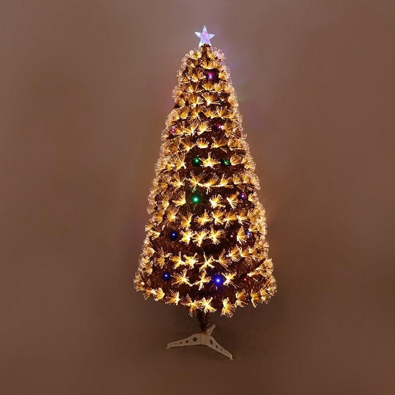 3FT to 6FT PVC LED Fiber Optic Christmas Light Tree Artificial Christmas Tree with LED Light Wholesale