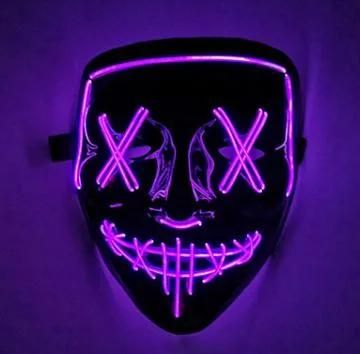 Hot Sell LED Halloween Party Luminous Facemask for Halloween