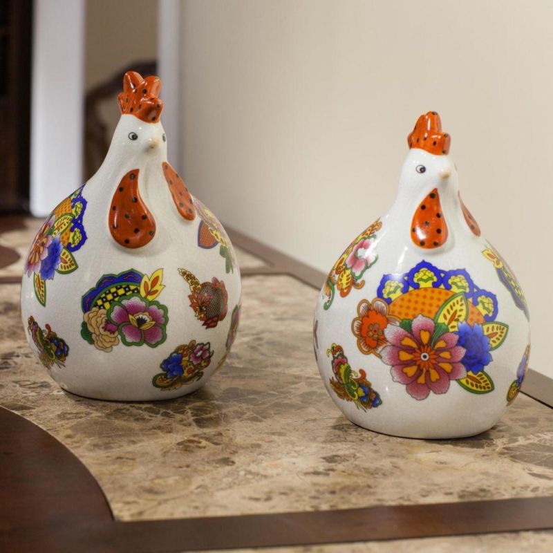 American Country Style Chicken Decoration Living Room Gift Ceramic Decoration