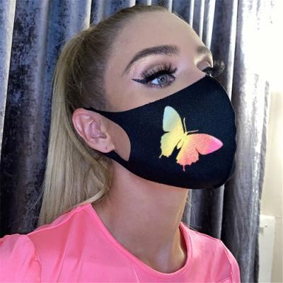 Custom Reflective Washable Mask Anti Fog Haze Breathable Ice Silk Face Mask for Party Halloween Decoration