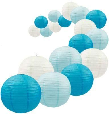 Round Hanging Paper Lanterns Decorations Lampshade Chinese