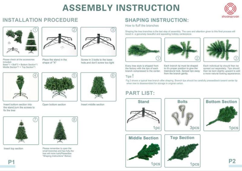 Yiwu BSCI Factory Wholesale 5FT Height Christmas Fiber Tree