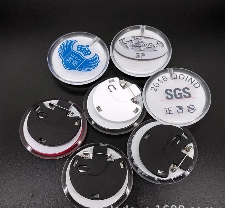 LED Lighting Plastic Name Badge Glowing ID Tag