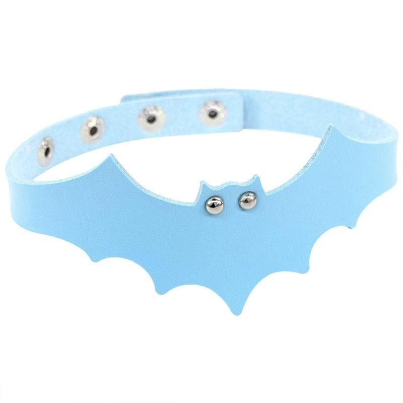 PU Halloween Bat Collar Necklace Choker