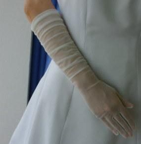 Classic Longer Satin Wedding Gloves (JYG-29308)