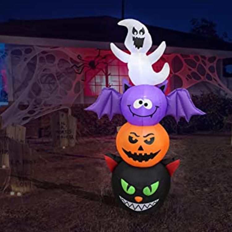 Inflatable Pumpkin with Ghost and Letter for Halloween Decoration