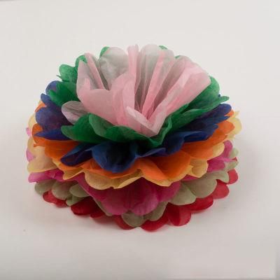 Christmas Baby Shower Party Deocration Pompom Flower with Mixed Color