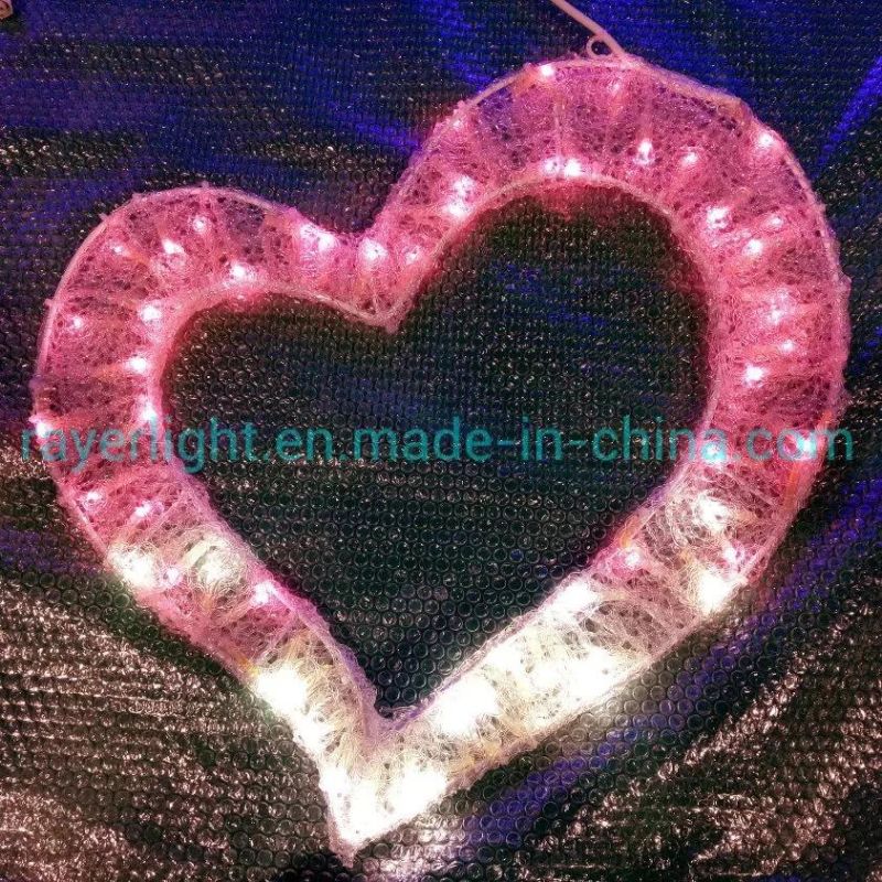 LED Unique Heart Wedding Decoration Christmas Decor Festival Decoration Lights