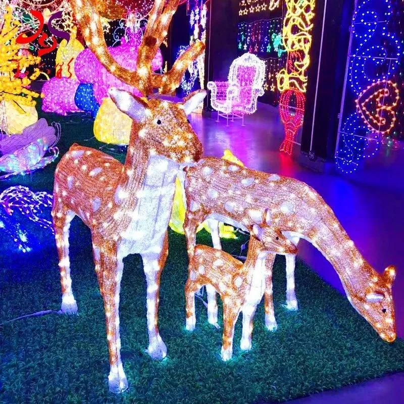 Outdoor Animal Reindeer Giraffe Horse Bear LED Outdoor Motif Lights