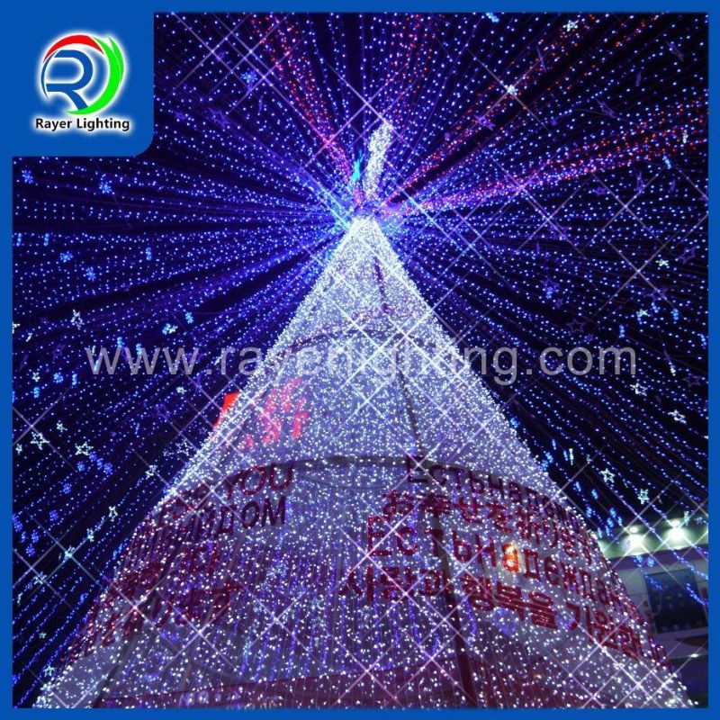 LED Christmas Tree Light Outdoor 10m High Shopping Mall Christmas Tree Lights