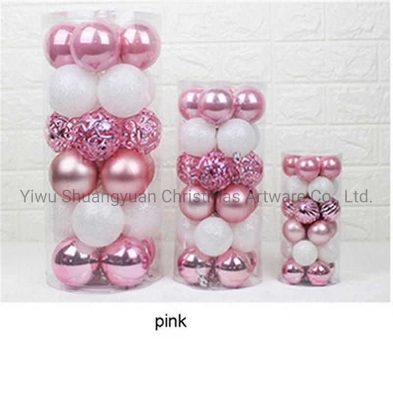 Artificial Christmas Hanging Balls for Holiday Wedding Party Decoration Supplies Hook Ornament Craft Gifts