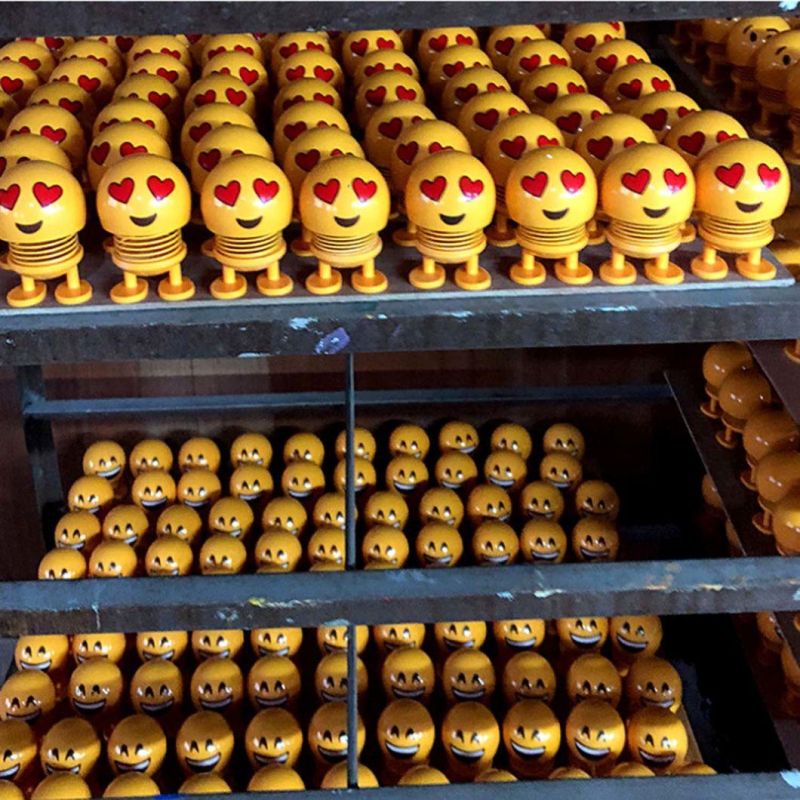 Smiling Face Spring, Bouncing Doll, Car Smiley Doll, Desktop Dolls