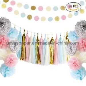 Umiss Paper Tassel Garland POM POM Flowers Party Decoration Set OEM