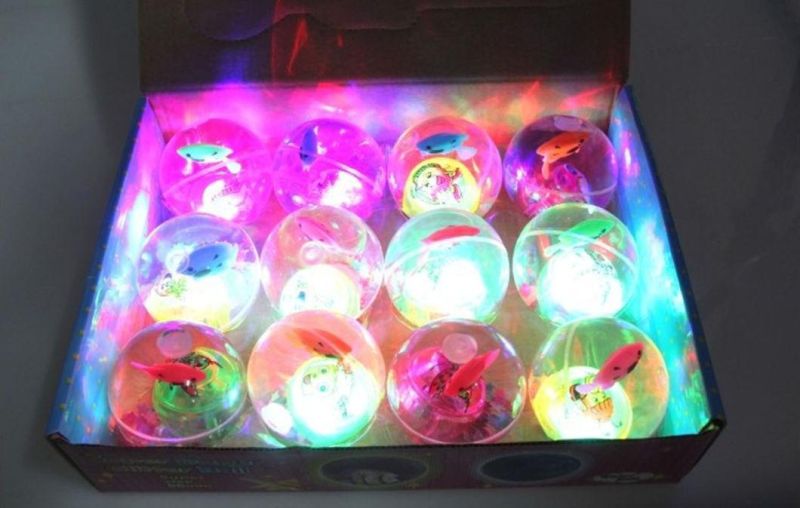 Colors Elastic Crystal Ball Toys with LED Flash Toys