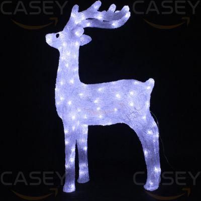 Wholesale Customization Waterproof 3D Train Christmas Motif Rope Light Reindeer