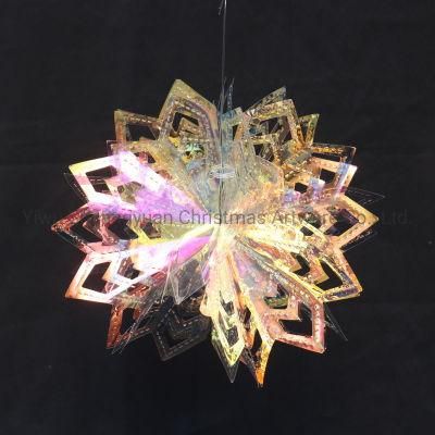 Christmas Pet Tinsel Flower for Holiday Wedding Party Decoration Hook Ornament Craft Gifts