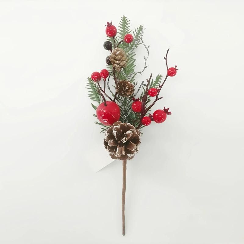 Wholesale Artificial Flower Stem Christmas Flowers for Ornaments