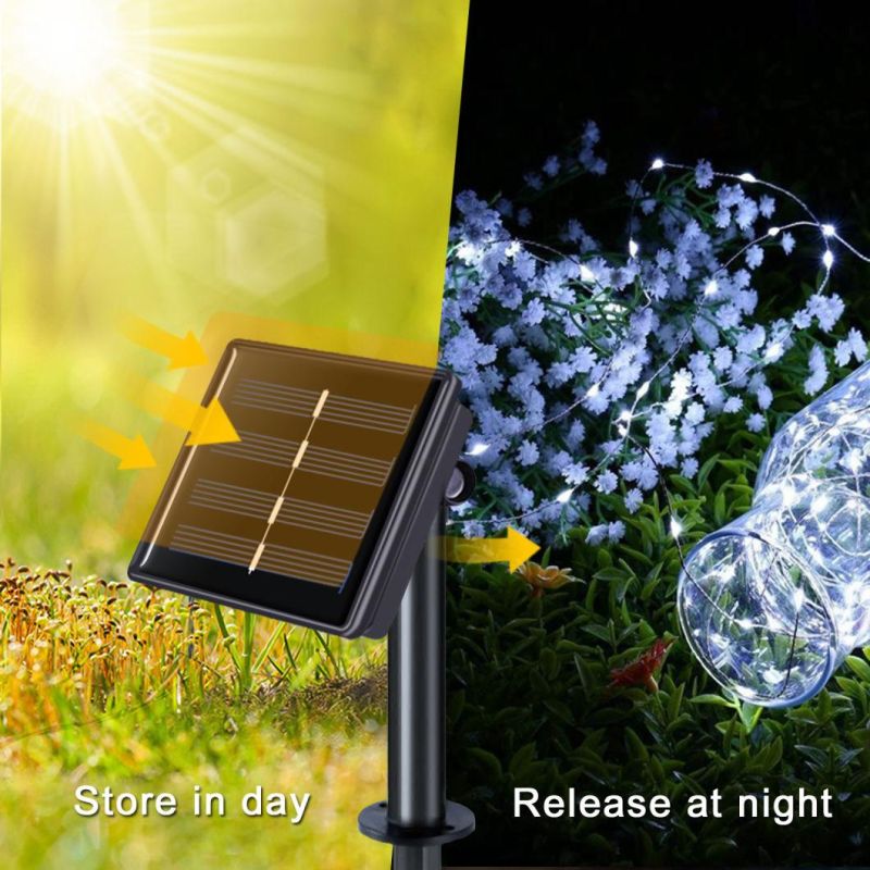 10m 20m 30m LED Solar Lamp Outdoor LED String Lights