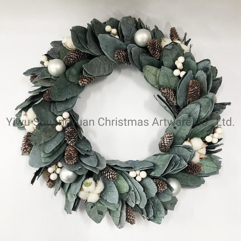 Christmas New Design Wreath for Holiday Wedding Party Decoration Supplies Hook Ornament Craft Gifts