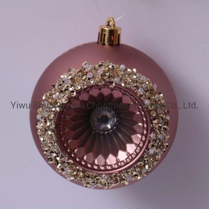 Factory Produce Hand Painted Round Plastic Ornaments Ball