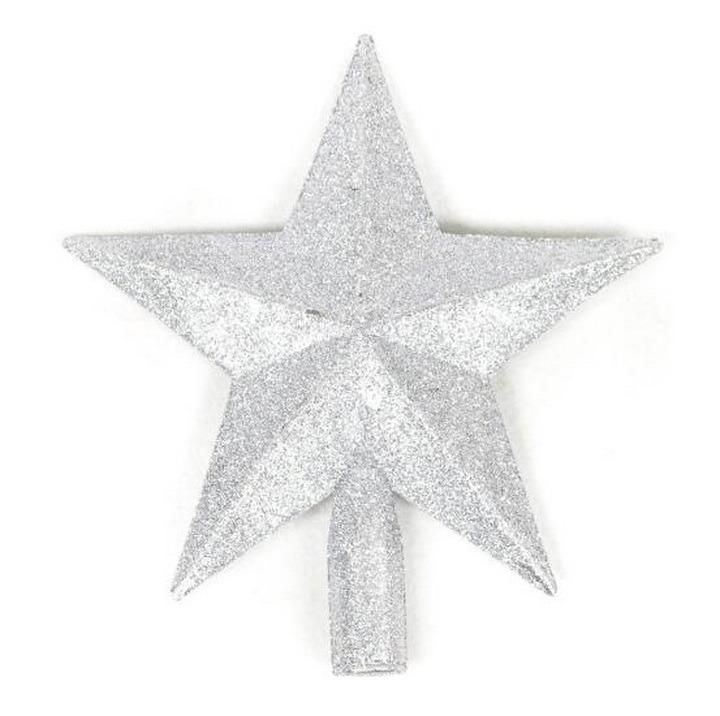 Plastic Powder Christmas Tree Decoration Pendant Accessories Top Star