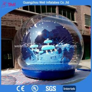 Inflatable Snow Globe for Advertising Holiday Christmas Transparent Snow Bubble Dome
