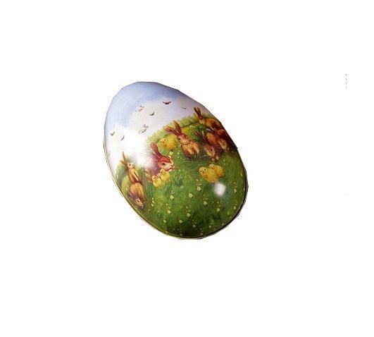 Mini Tin Box Easter Egg Shaped Mixed Pattern Wedding Favor Candy Box