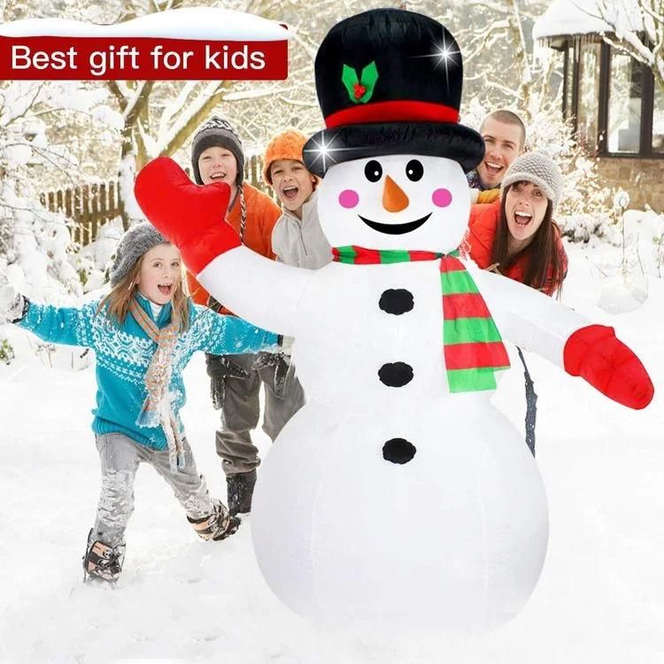 2022 Santa Claus Inflatable Model Christmas Decorative Snowman Inflatable Christmas Snowman