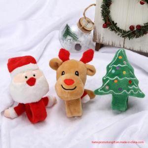 Christmas Ornament, Tik Tok Web Celebrity, Is a Christmas Bracelet with Santa Claus, Snowman and Elk Snapping Rings