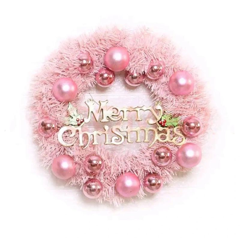 New Design Customized High Quality 30cm, 40cm, 50cm, 60cm, 80cm, 120cm Dia Christmas Wreath Garland for Christmas Hanging Ornaments