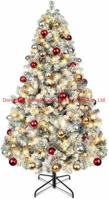 Dec. Metu PVC Flock Christmas Tree with Christmas Ball