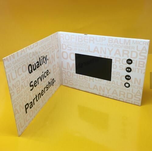 2022 Most Fashionable LCD Screen Video Wedding Invitation Card