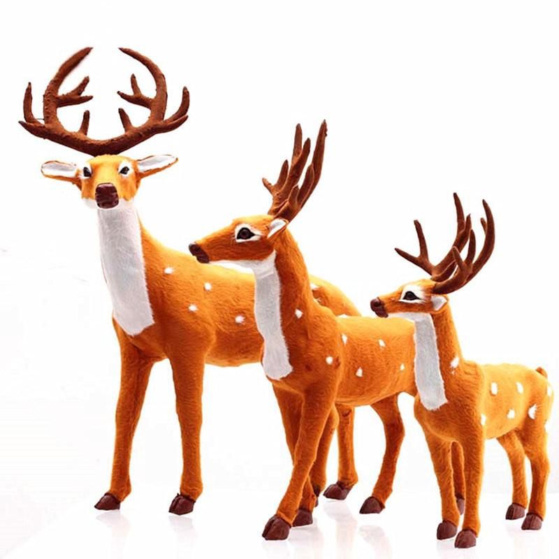 Christmas Hanging Ornament Decoration Xmas Elk Plush Simulation Model Deer