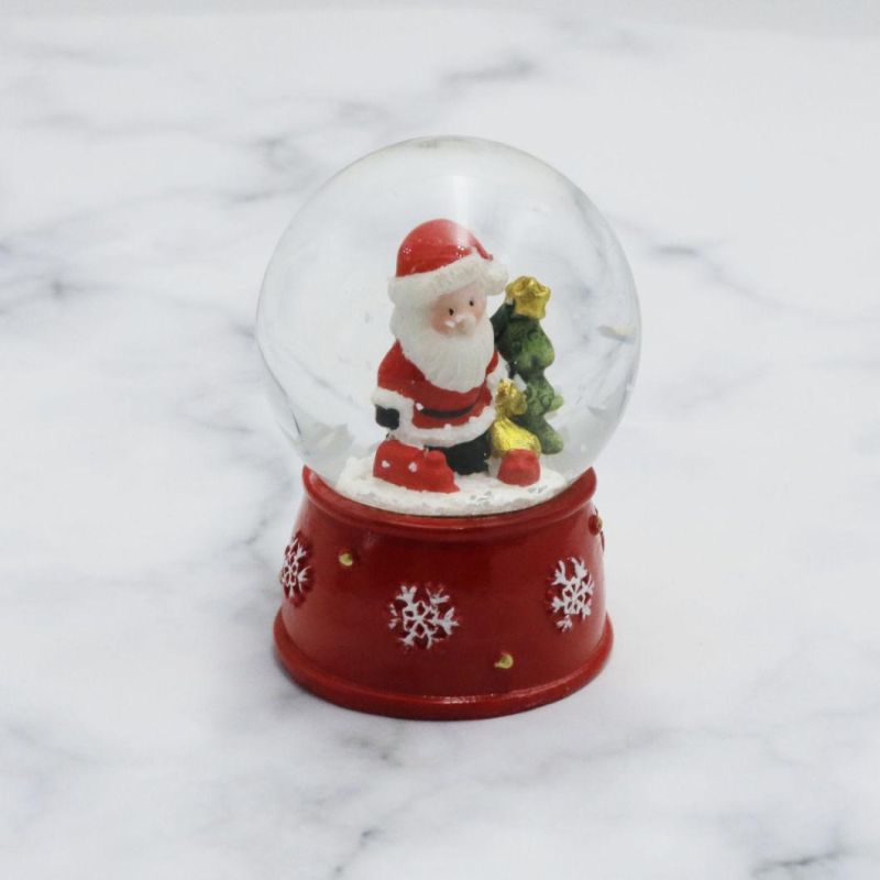 Promotional Gift Christmas Resin Craft Snowball Finland Home Decoration